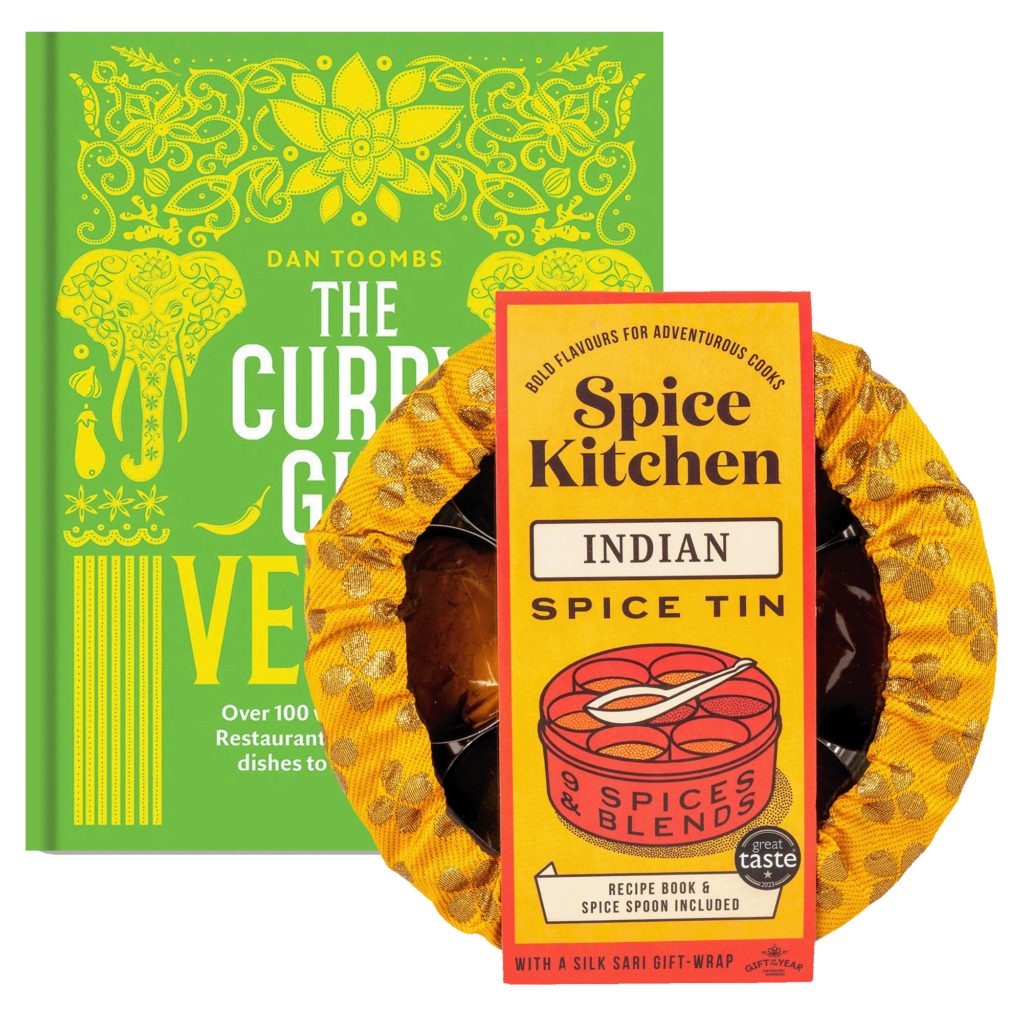 'The Curry Guy' Cookbook & Sari Wrapped Indian Spice Tin - Image 3