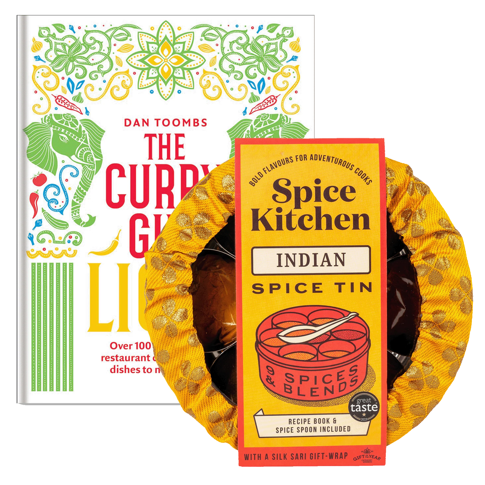 'The Curry Guy' Cookbook & Sari Wrapped Indian Spice Tin - Image 4