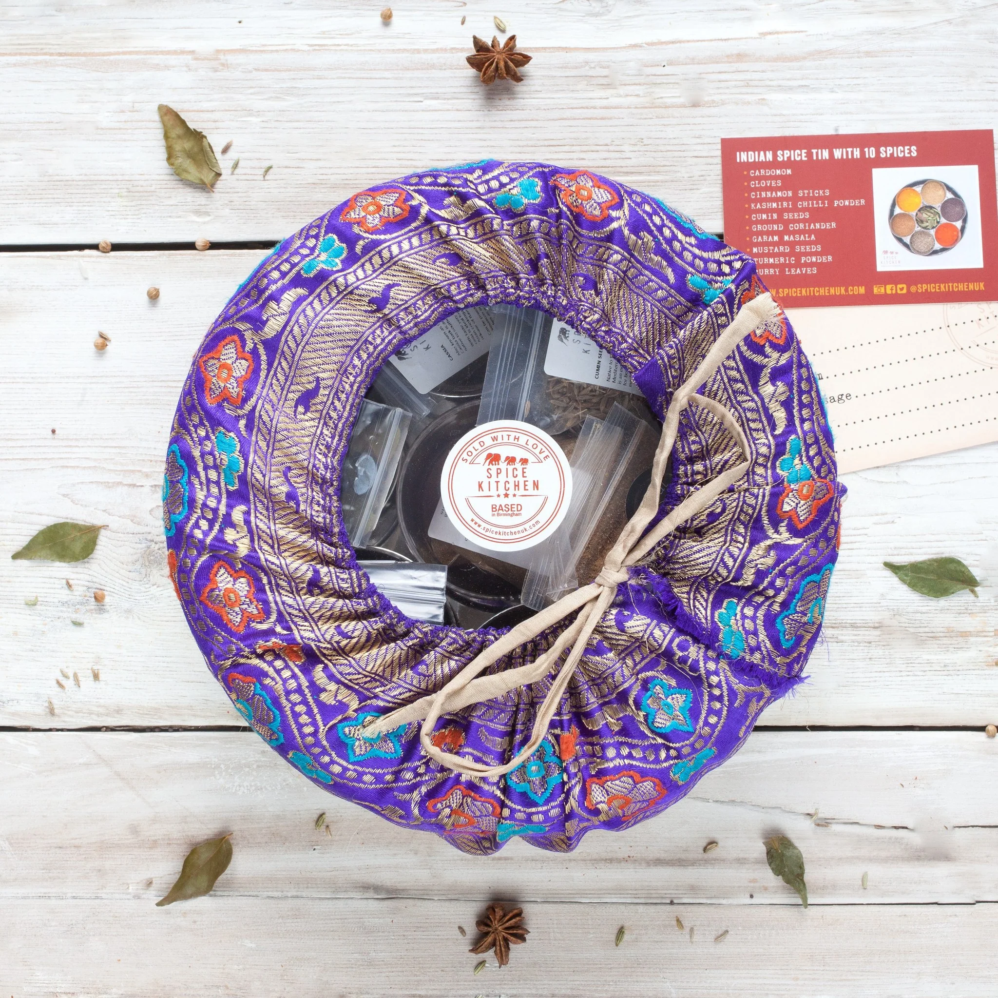 'The Indian Cookery Course' by Monisha Bharadwaj & Indian Spice Tin - Image 6