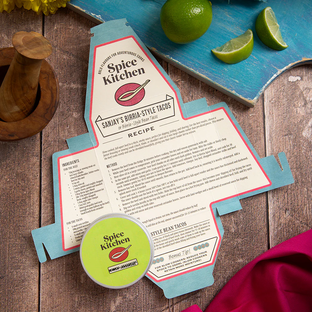 Sanjay’s Birria-Style Tacos (or Five Bean Chilli) Recipe Kit - Image 3